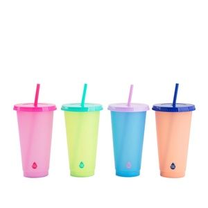 Set of color changing cups